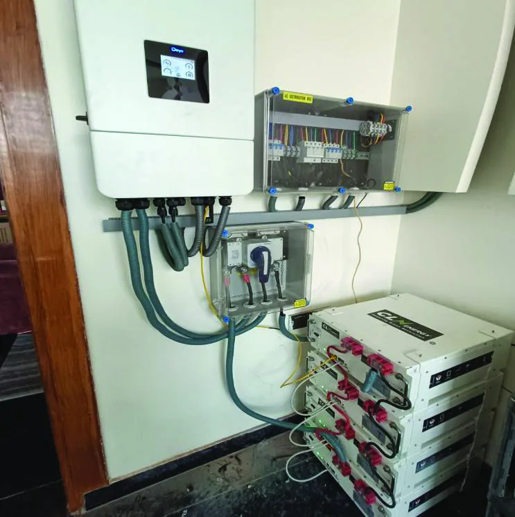 Solar-integrated industrial backup for an SME